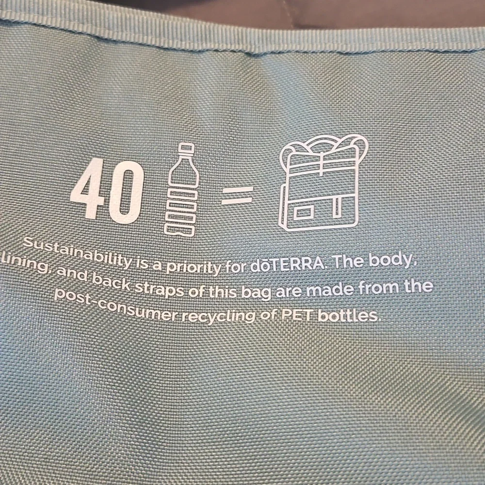 Doterra Green and Black Urban Backpack